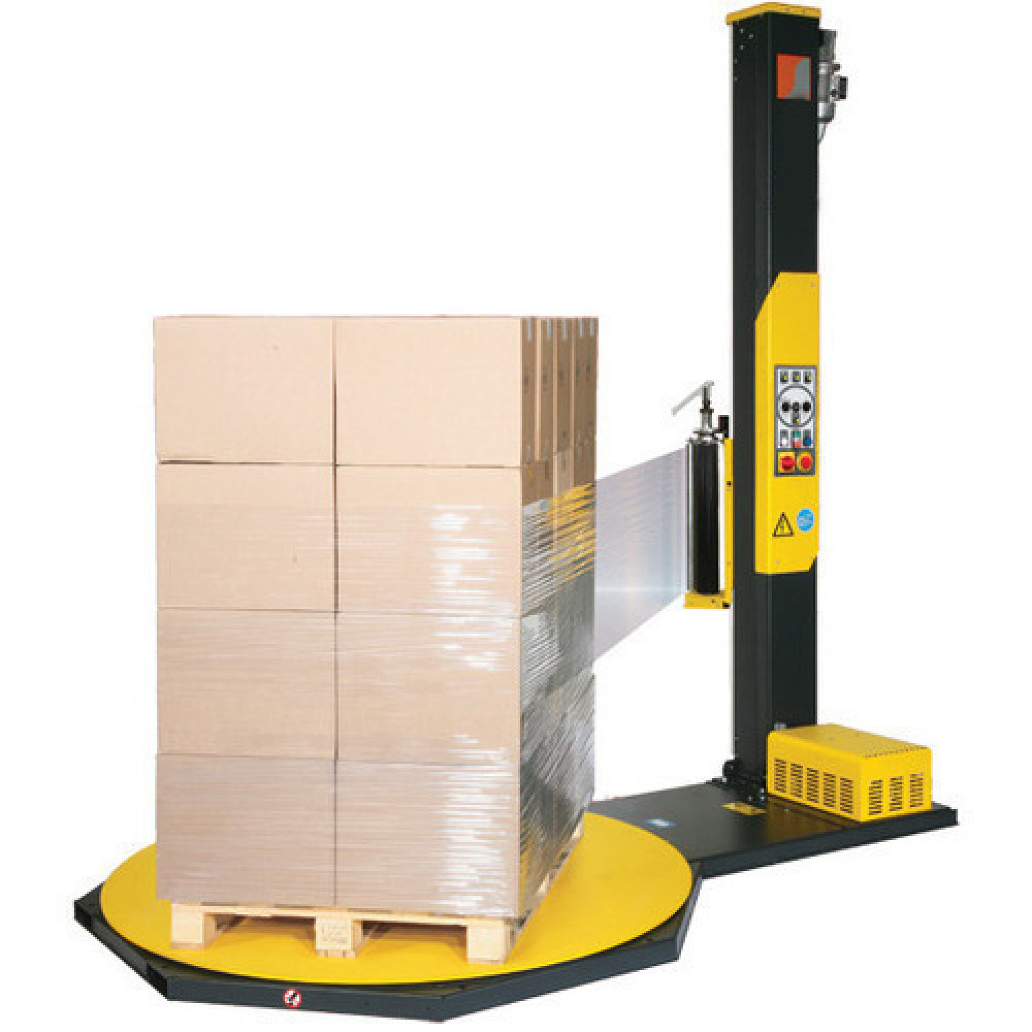 Stretch Film Dispenser with Magnets for Pre-Stretch and Stretch Wrap Rolls with 2" and 3" Cores Stretch Film Dispenser with Magnets for Pre-Stretch and Stretch Wrap Rolls with 2" and 3" Cores 3